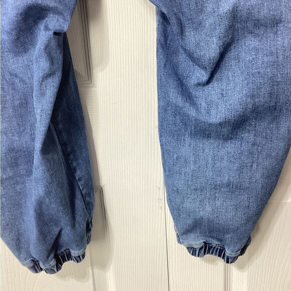 Lane Bryant Distressed Jeans Plus Size 34/36 Gathered Elastic Ankles - Picture 9 of 14